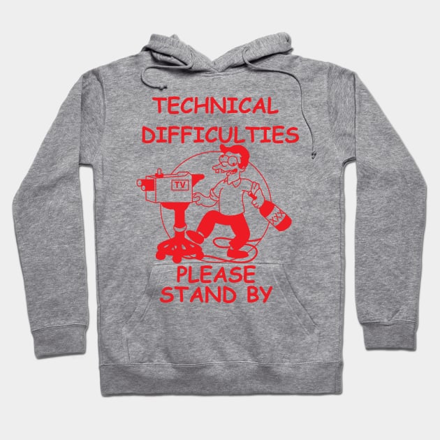 Technical Difficulties Hoodie by Teesbyhugo